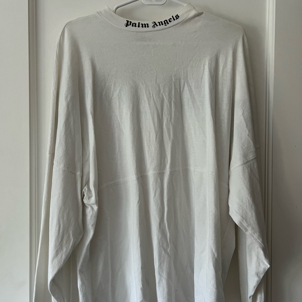 palm angels white long sleeve
